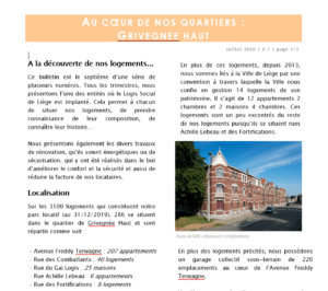 Lire la suite à propos de l’article Au coeur de nos quartiers : Grivegnée Haut